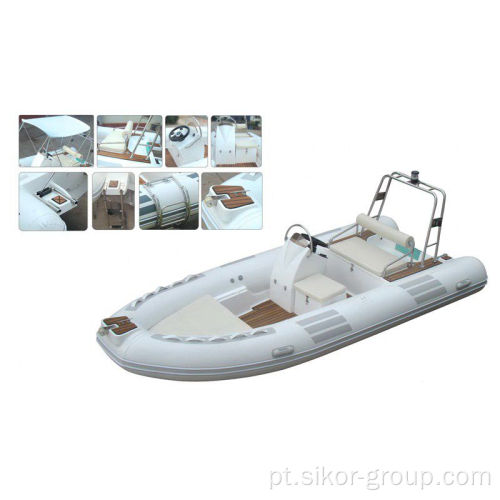 Altas vendas de novos modelos barato barco inflável barato de alta velocidade Rib Rib Hypalon Inflable Boat para vários esportes aquáticos